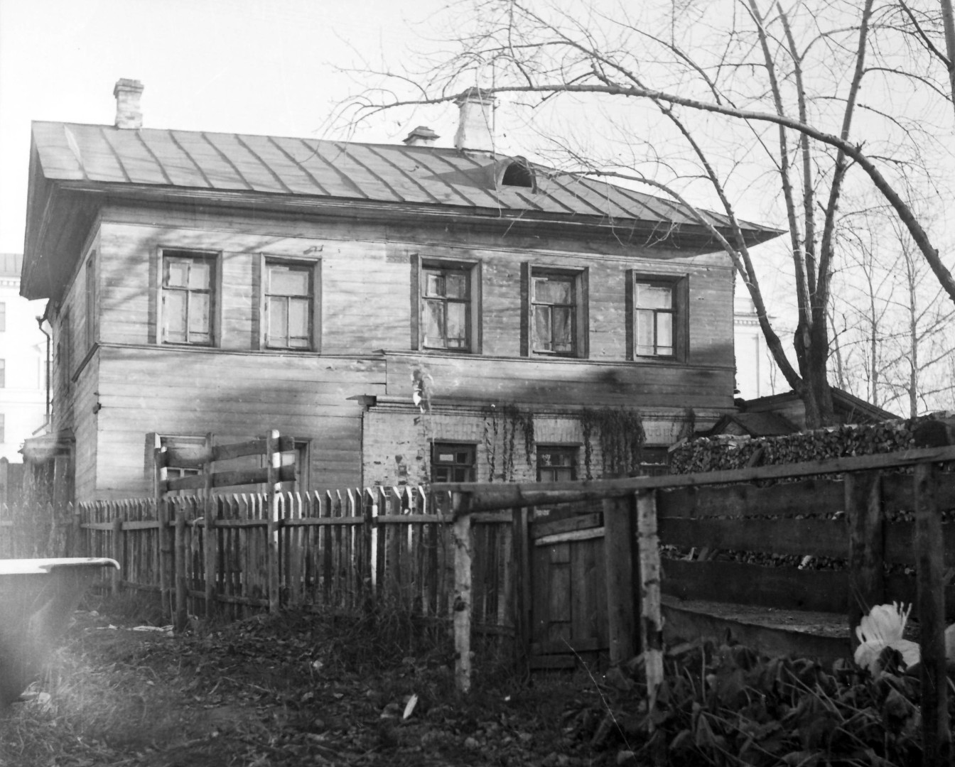 Вид дворового фасада, 1960 год