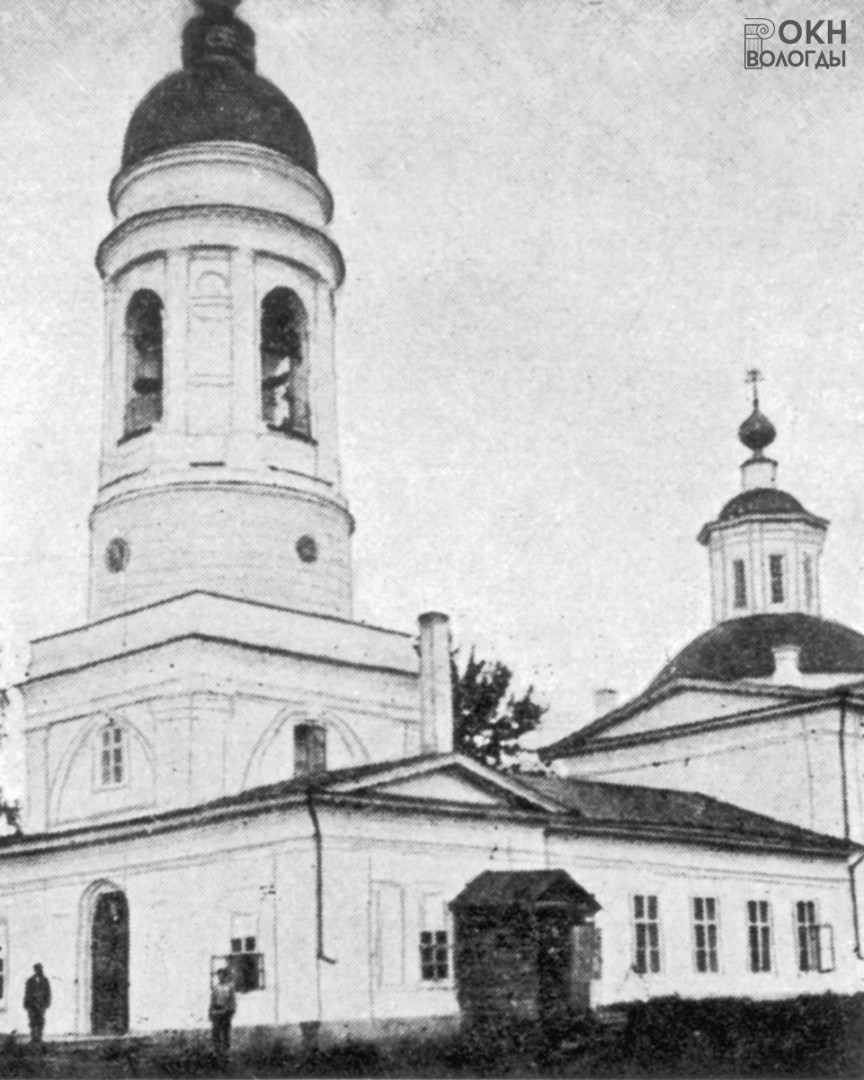 Антипиевская церковь, начало ХХ века (из книги Б. И. Дунаева «Северно-русское церковное и гражданское зодчество. Город Вологда»)