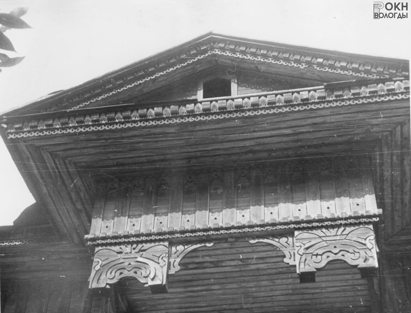 Кровля балкона на главном фасаде, 1976 г.