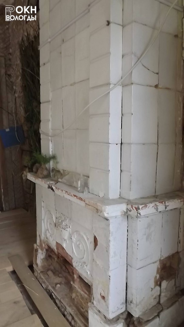 Кафельная печь в доме Засецких