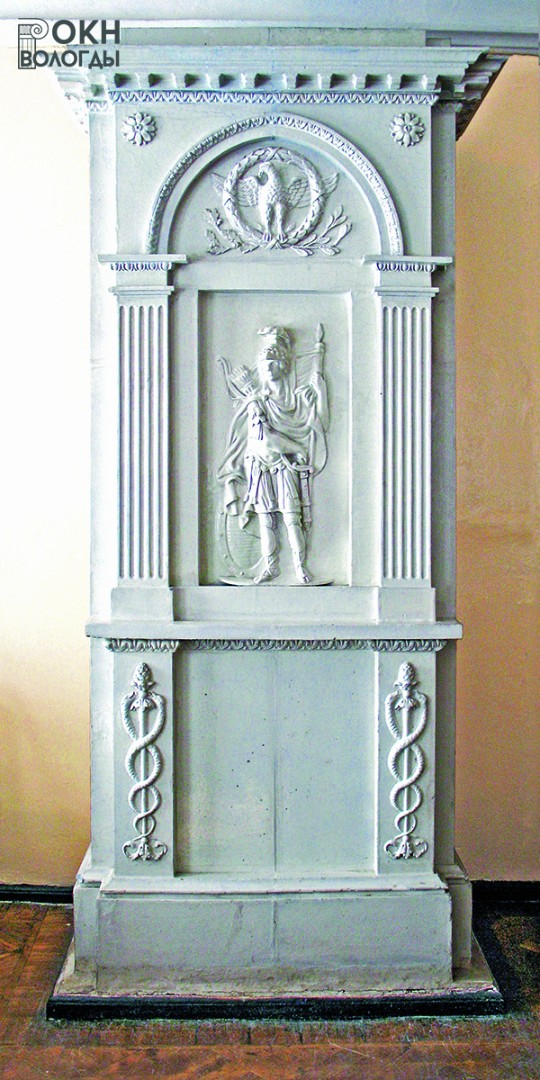 Кафельная печь (I) в интерьере дома Волкова, 2006 год