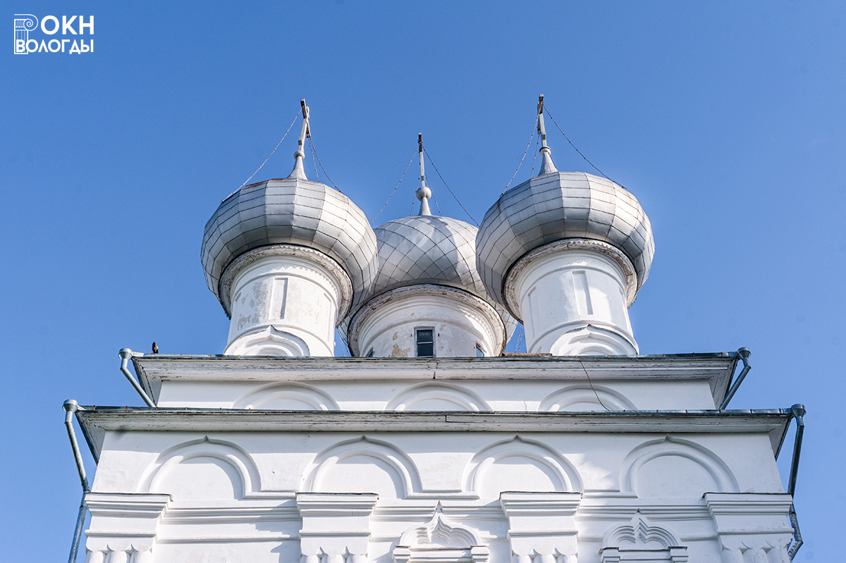 Декор главного фасада и барабанов церкви, 2022 год