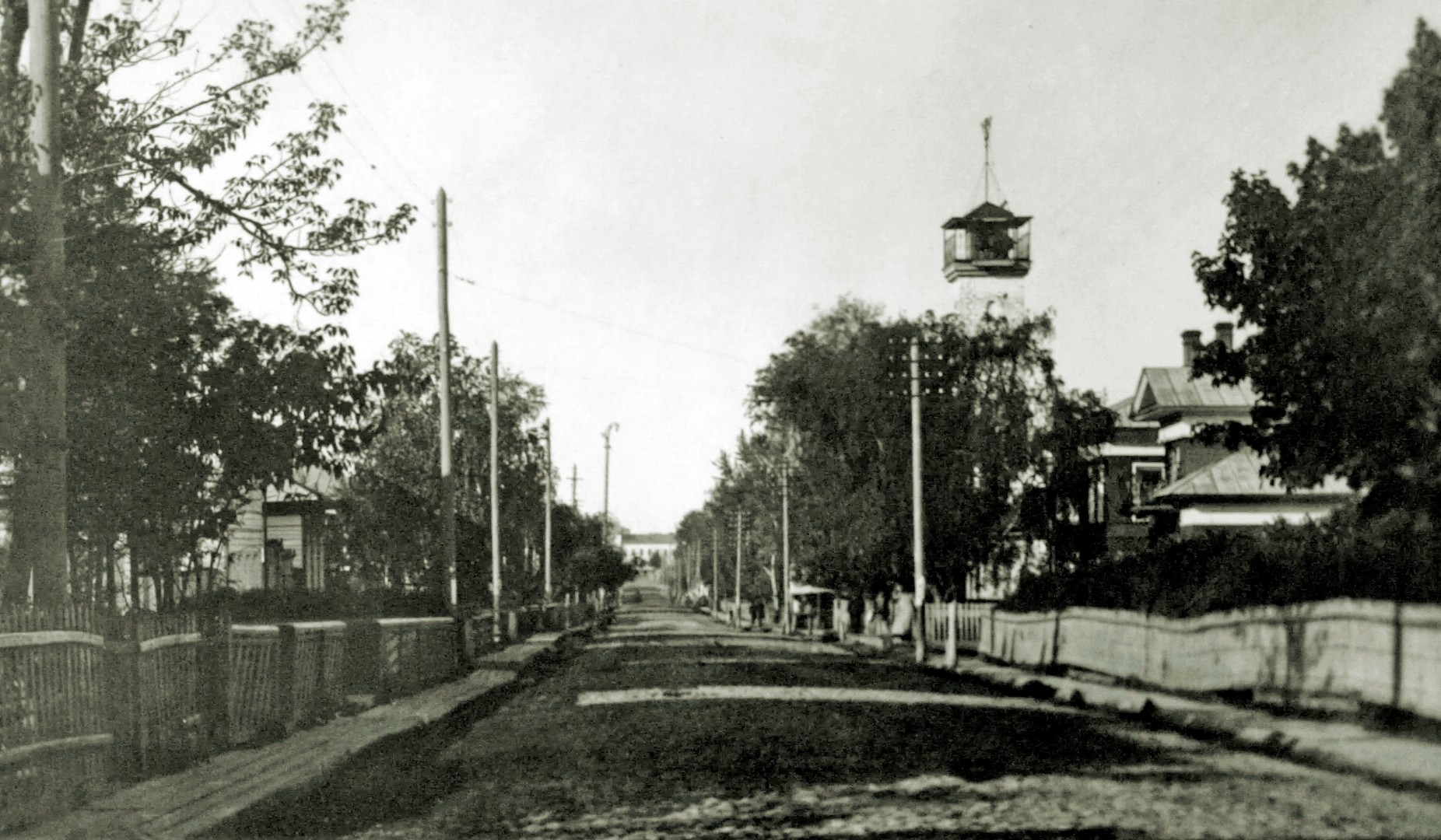 Улица Большая Архангельская (ныне Чернышевского), вид с севера, 1910-е годы