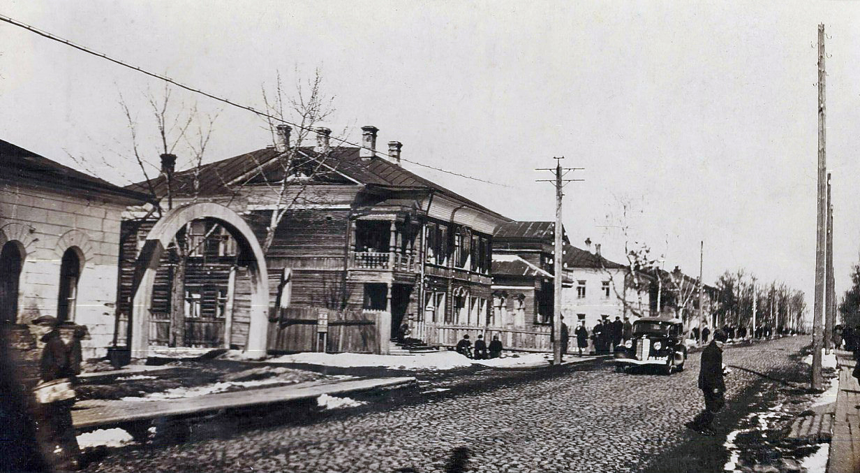 Улица Чернышевского с юго-востока, 1937 год