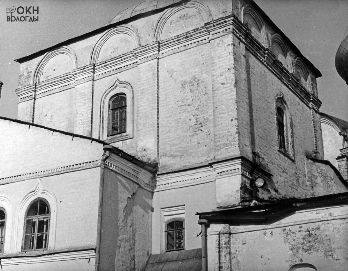 Вид на четверик церкви с юго-востока, 1981 год