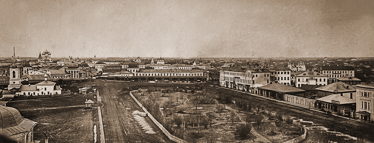 Вид с колокольни Спасо-Всеградской церкви, 1861 год