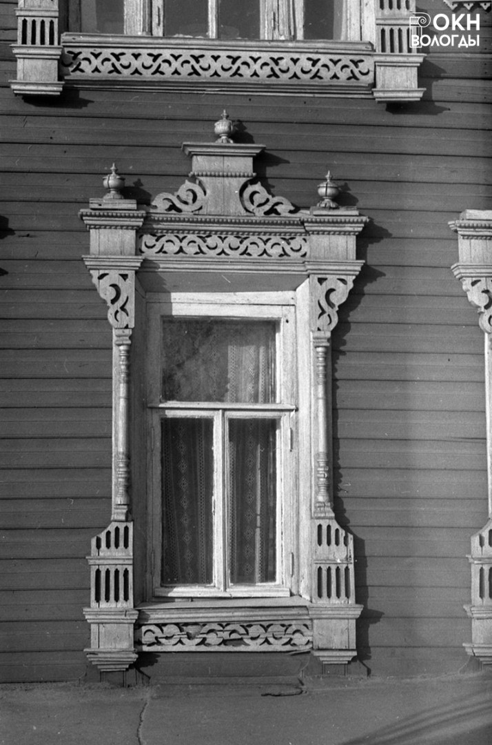 Оформление наличников дома на улице Герцена, 7, 1972 год