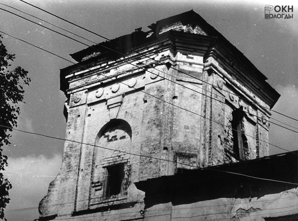 Второй ярус колокольни, вид с юга, 1986 год