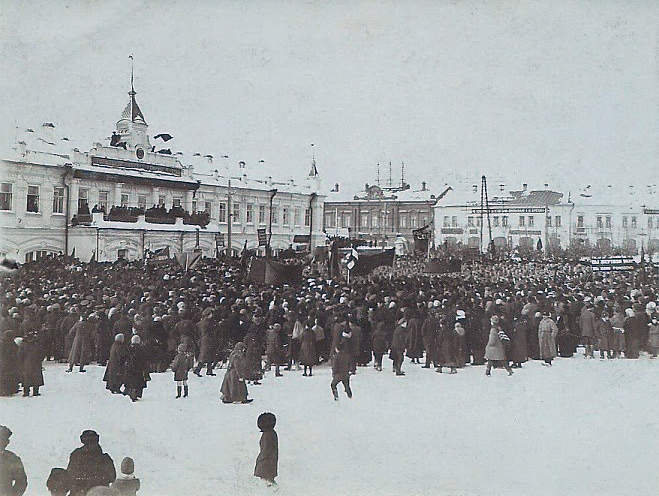 Митинг в марте 1917 года